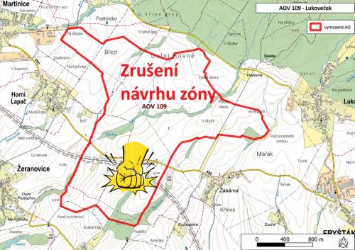 Zrušení zóny AOV109 Lukoveček
